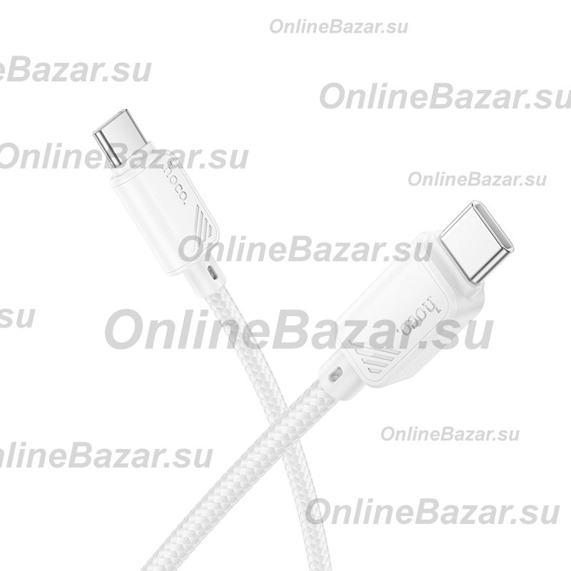Кабель USB-C Type-C Hoco X113 (3A/60W/PD) <белый> ― OnlineBazar.su