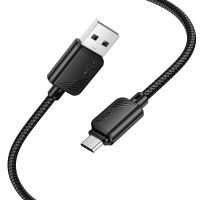 Кабель USB MicroUSB Hoco X113 (2.4A) <черный> ― OnlineBazar.su