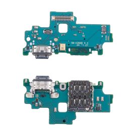 Плата нижняя для Samsung SM-A366B (Galaxy A36 5G) на системный разъем, разъем Sim-карты и микрофон (оригинал)