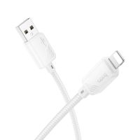 Кабель USB Apple iPhone Lightning Hoco X113 (2.4A) <белый> ― OnlineBazar.su