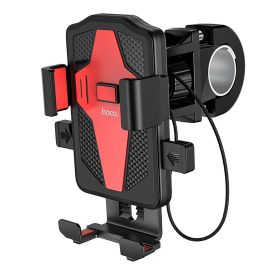 Держатель телефона для велосипеда и самоката Hoco CA73 <черно-красный>