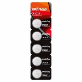 Батарейка SmartBuy CR2025 (упаковка 5 шт.)