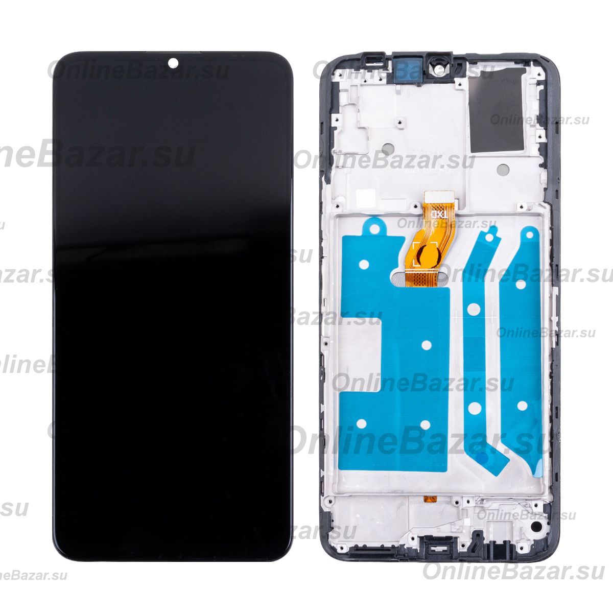 Дисплей для Honor X7 (CMA-LX1) модуль в сборе с тачскрином <черный> (оригинал) ― OnlineBazar.su