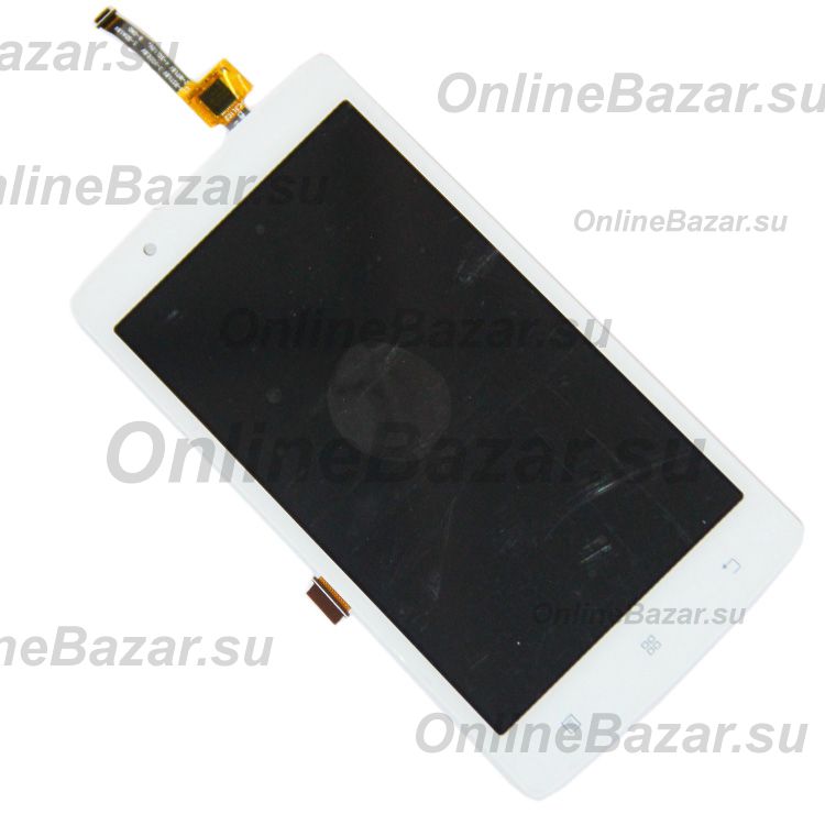 Дисплей для Lenovo A2010 в сборе с тачскрином <белый> ― OnlineBazar.su