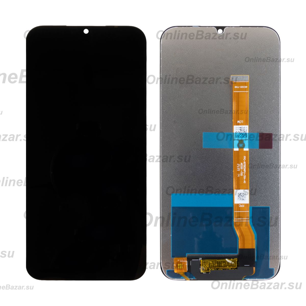 Дисплей для Realme C100i с тачскрином <черный> (оригинал OEM) ― OnlineBazar.su