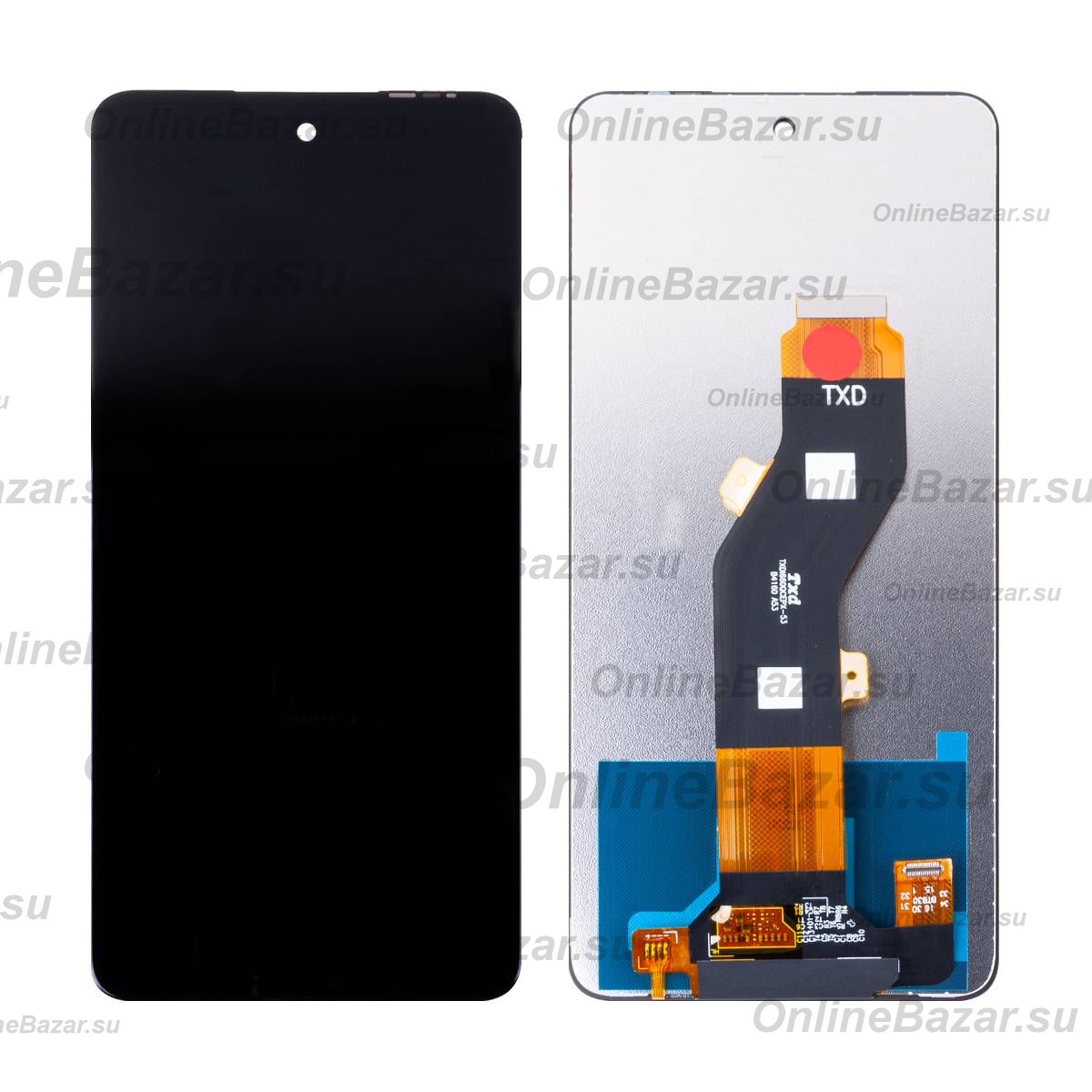 Дисплей для Tecno Spark 20C (BG7n) в сборе с тачскрином <черный> (оригинал) ― OnlineBazar.su