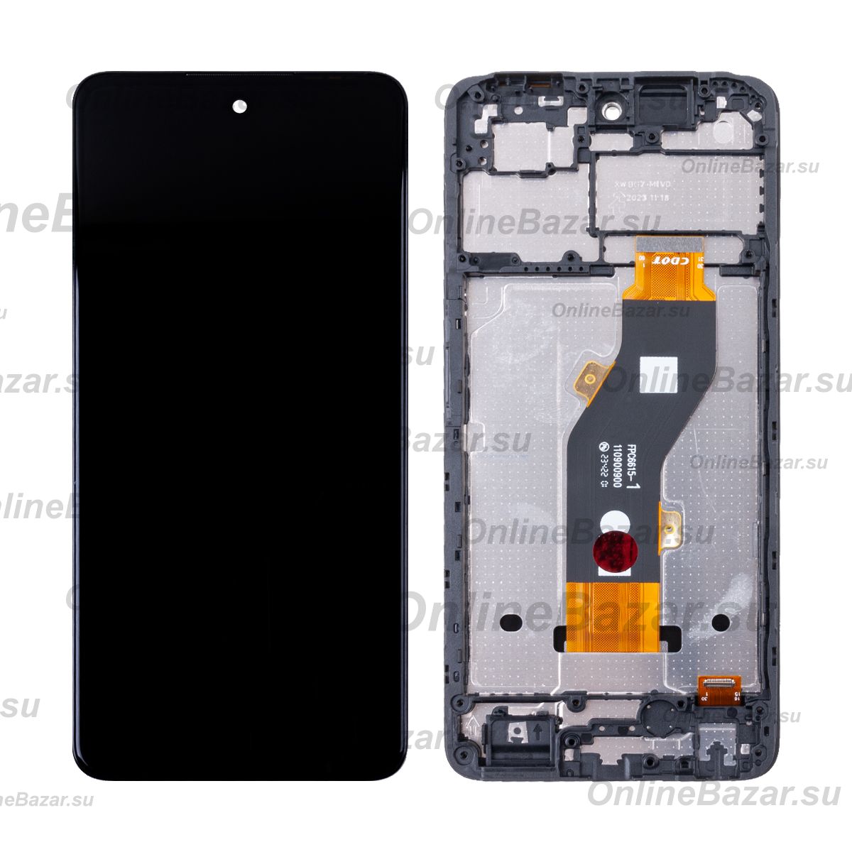 Дисплей для Tecno Spark 20C (BG7n) модуль в сборе с тачскрином <черный> (оригинал) ― OnlineBazar.su