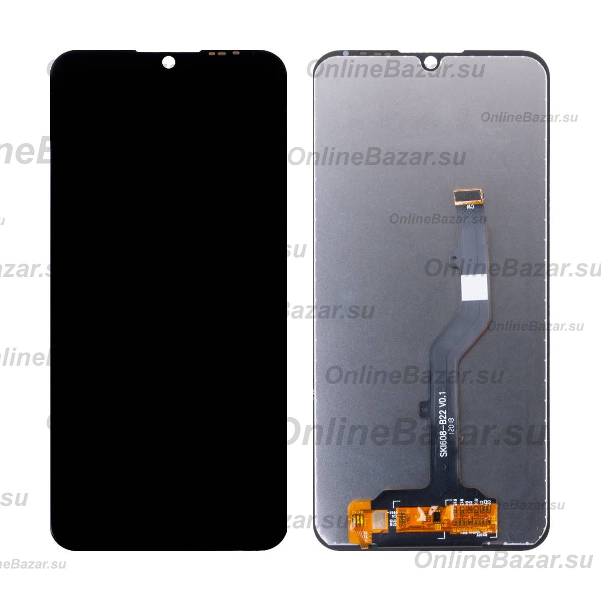 Дисплей для ZTE Blade A51 Lite в сборе с тачскрином <черный> ― OnlineBazar.su