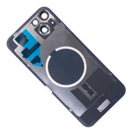 Задняя крышка для Apple iPhone 15 Plus в сборе с магнитом MagSafe <черный> (оригинал)