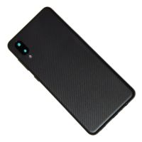 Задняя крышка для Samsung SM-A022F (Galaxy A02) со стеклом камеры <черный> ― OnlineBazar.su
