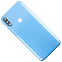 Задняя крышка для Samsung SM-A115F (Galaxy A11) со стеклом камеры <синий> ― OnlineBazar.su