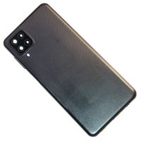 Задняя крышка для Samsung SM-A125F (Galaxy A12) со стеклом камеры <черный> ― OnlineBazar.su