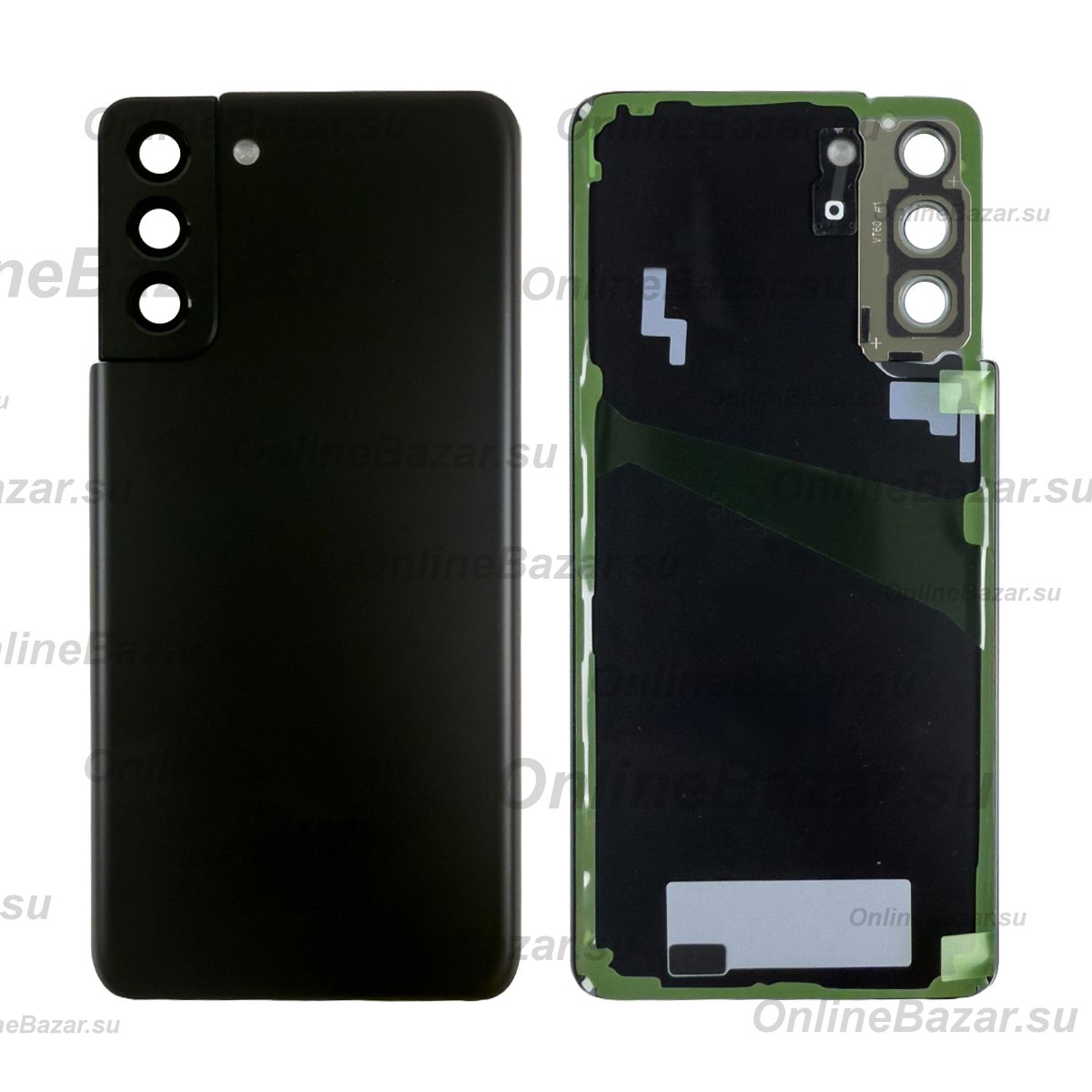 Задняя крышка для Samsung SM-G996B (Galaxy S21 Plus) <черный фантом> (оригинал SP) ― OnlineBazar.su