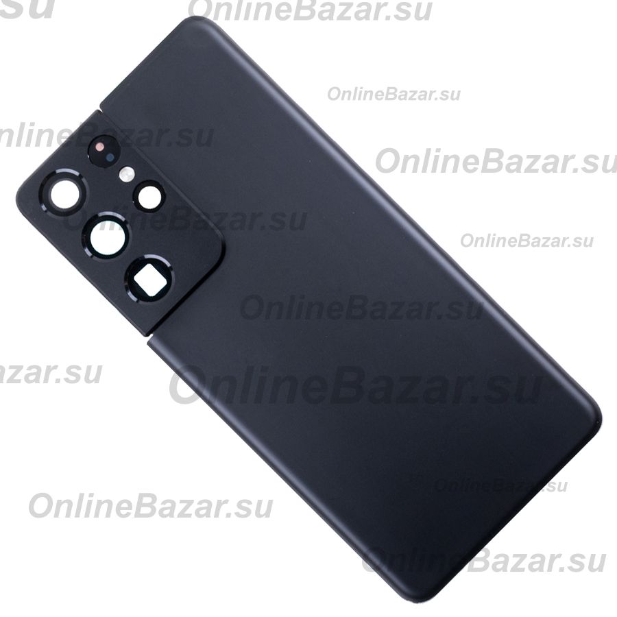 Задняя крышка для Samsung SM-G998B (Galaxy S21 Ultra) <черный фантом> (оригинал) ― OnlineBazar.su