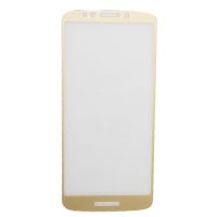Защитное стекло для Motorola Moto E5 (XT1944) (2,5D/полная наклейка) <золотой> ― OnlineBazar.su
