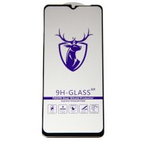 Защитное стекло для Samsung SM-A127F (Galaxy A12 Nacho) (2.5D/закаленное, полная наклейка) <черный> в блистере ― OnlineBazar.su