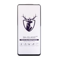 Защитное стекло для Tecno Pova 7 5G (LJ7) (2.5D/закаленное, полная наклейка) <черный> в блистере ― OnlineBazar.su