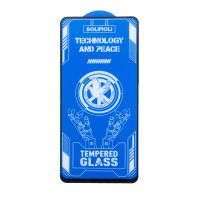 Защитное стекло для Tecno Pova 7 5G (LJ7) (2.5D/полная наклейка) <черный> ― OnlineBazar.su