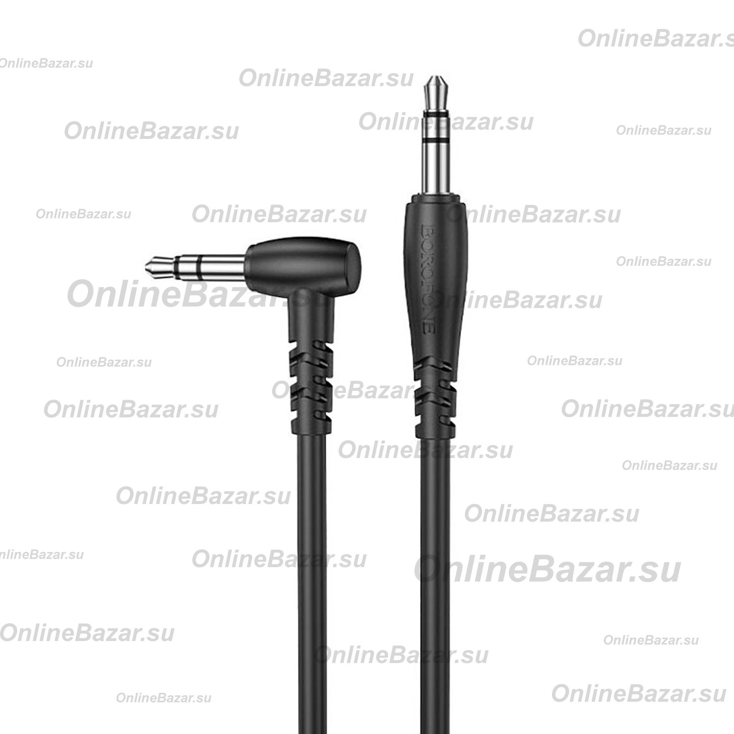Кабель AUX 3.5 mm - 3.5 mm Borofone BL10 (2 м) <черный> ― OnlineBazar.su