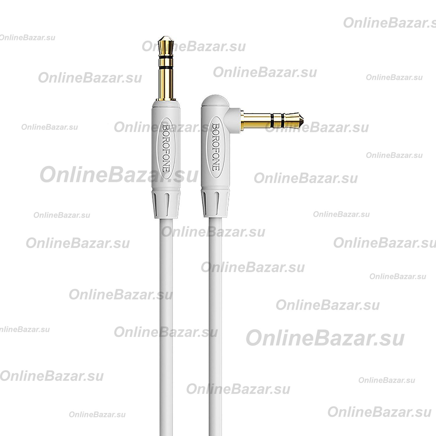 Кабель AUX 3.5 mm - 3.5 mm Borofone BL4 (1 м) <серый> ― OnlineBazar.su