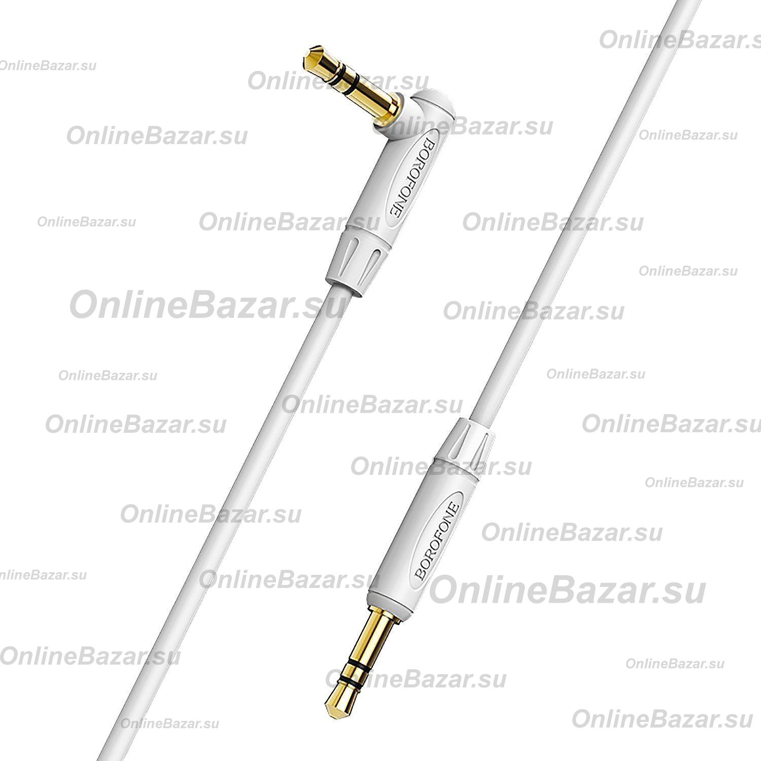 Кабель AUX 3.5 mm - 3.5 mm Borofone BL4 (1 м) <серый> ― OnlineBazar.su