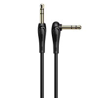 Кабель AUX 3.5 mm - 3.5 mm Hoco UPA14 (1 м) <черный> ― OnlineBazar.su