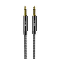 Кабель AUX 3.5 mm - 3.5 mm Hoco UPA19 (1 м) <черный> ― OnlineBazar.su