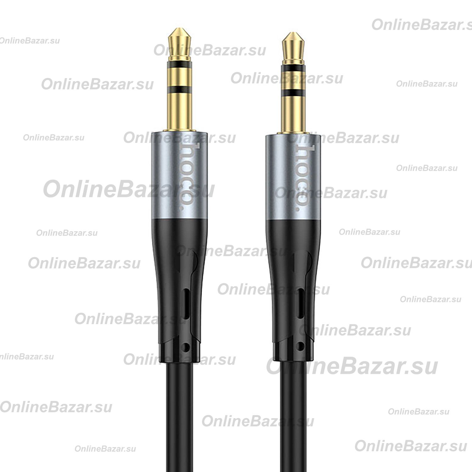 Кабель AUX 3.5 mm - 3.5 mm Hoco UPA22 (1 м) <черный> ― OnlineBazar.su