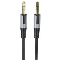 Кабель AUX 3.5 mm - 3.5 mm Borofone BL19 (1 м) <черный> ― OnlineBazar.su