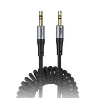 Кабель AUX 3.5 mm - 3.5 mm Hoco UPA33 (1 м) <черный> ― OnlineBazar.su