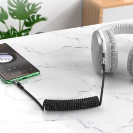 Кабель AUX 3.5 mm - 3.5 mm Hoco UPA33 (1 м) <черный>