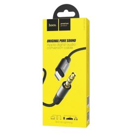 Кабель AUX iPhone Lightning - 3.5 mm Hoco UPA-13 <черный>