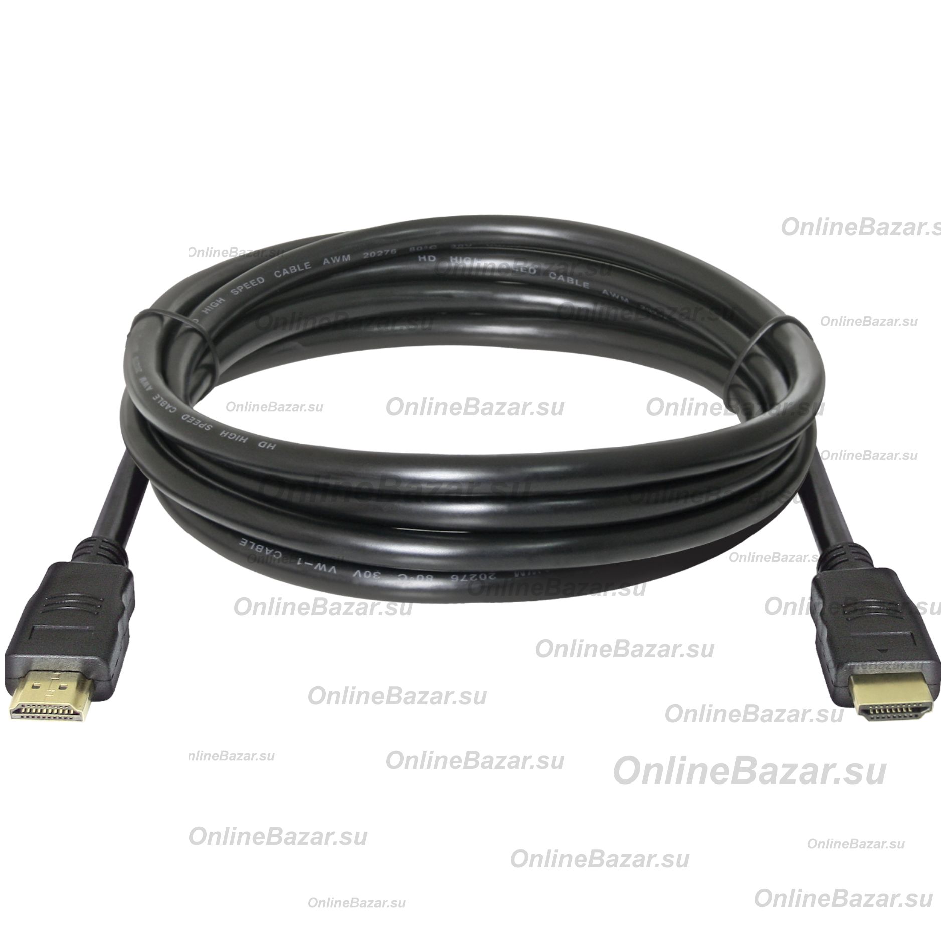 Кабель HDMI (HDMI-HDMI) Defender HDMI-07 (ver 1.4/2 метра) <черный> ― OnlineBazar.su
