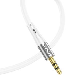 Кабель AUX iPhone Lightning - 3.5 mm Hoco UPA22 <белый>