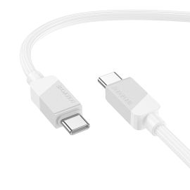 Кабель USB-C Type-C Borofone BX107 (3A/PD/60W/1 метр) <белый>