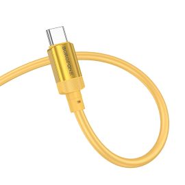 Кабель USB-C Type-C Borofone BX108 (3A/PD/60W/1 метр) <золотой>