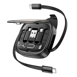 Кабель USB-C Type-C Hoco U140 (5A/100W/1 метр) <черный>