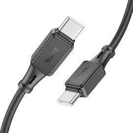 Кабель USB-C Type-C Hoco X101 (3A/PD/60W/1 метр) <черный>