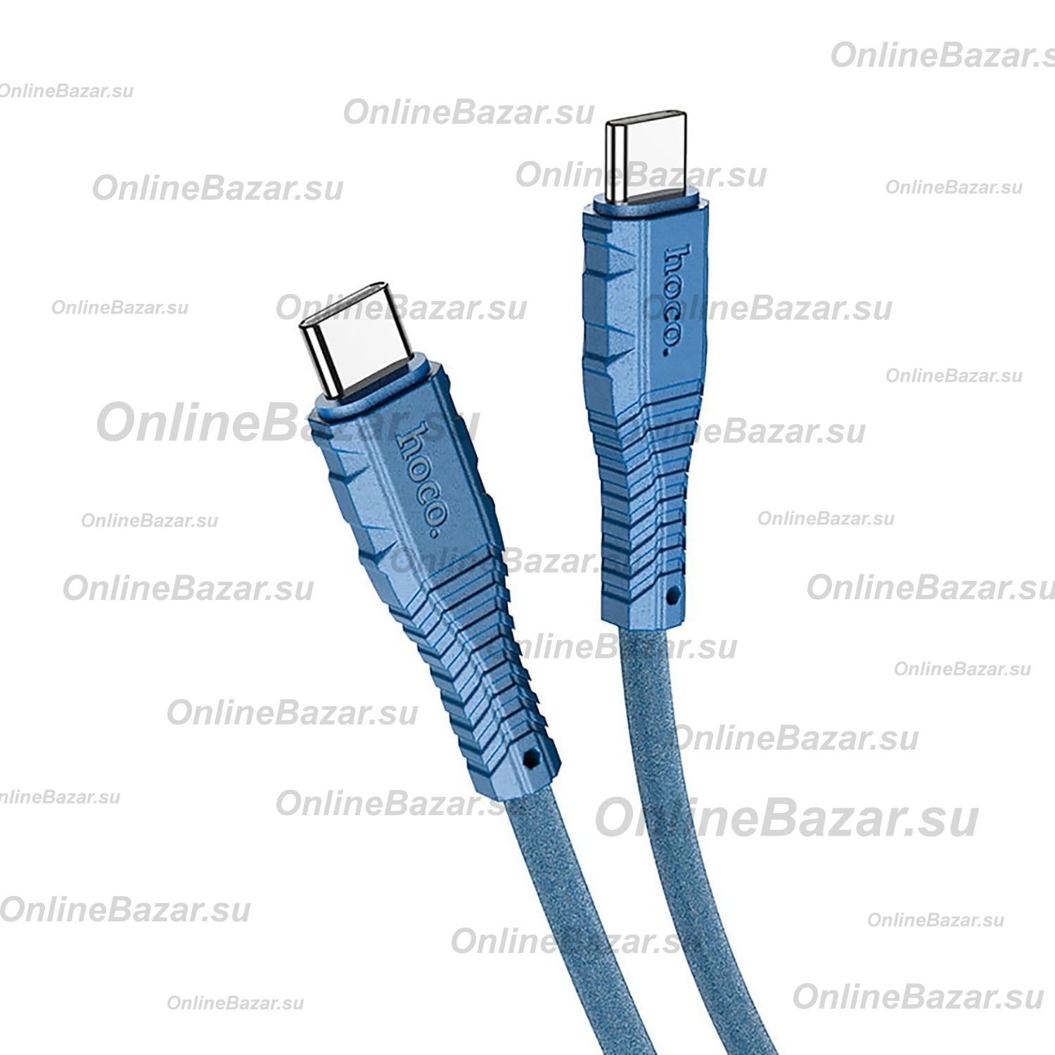 Кабель USB-C Type-C Hoco X67 (3A/PD/60W/1 метр) <синий> ― OnlineBazar.su