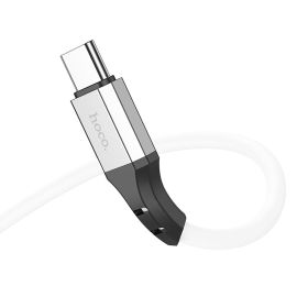 Кабель USB-C Type-C Hoco X86 (3A/PD/60W/1 метр) <белый>