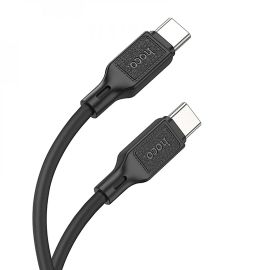 Кабель USB-C Type-C Hoco X90 (3A/PD/60W/1 метр) <черный>