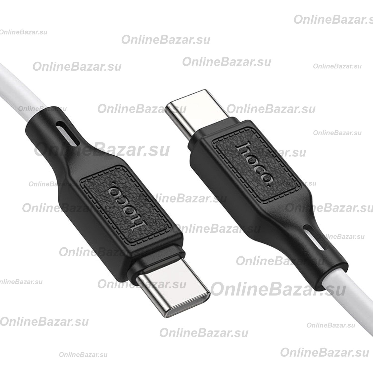 Кабель USB-C Type-C Hoco X90 (3A/PD/60W/1 метр) <белый> ― OnlineBazar.su