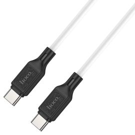 Кабель USB-C Type-C Hoco X90 (3A/PD/60W/1 метр) <белый>
