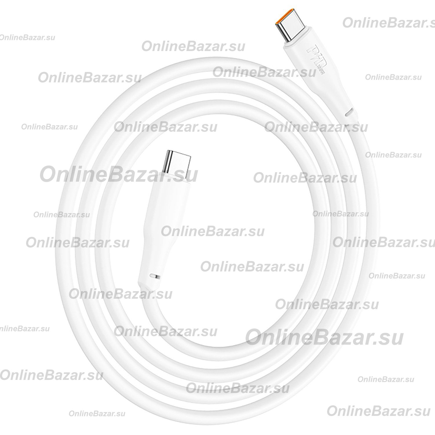 Кабель USB-C Type-C Hoco X93 (5A/100W/2 метра) <белый> ― OnlineBazar.su