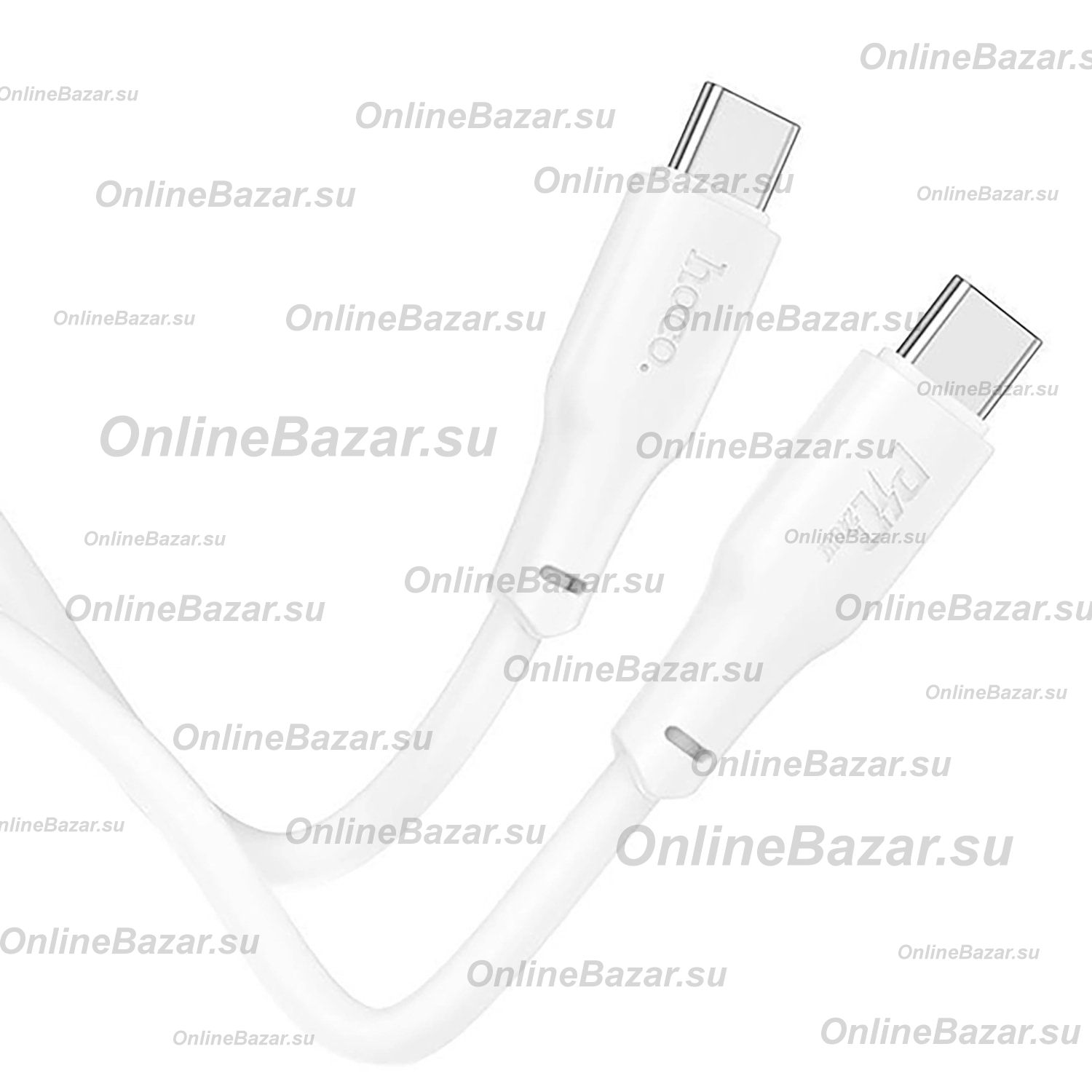 Кабель USB-C Type-C Hoco X93 (5A/240W/2 метра) <белый> ― OnlineBazar.su