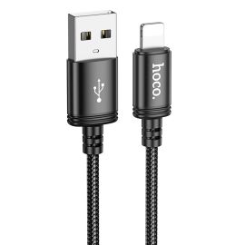 Кабель USB Apple iPhone Lightning Hoco X89 (2.4A/1 метр) <черный>