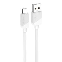Кабель USB Type-C Borofone BX107 (3A/18W/1 метр) <белый> ― OnlineBazar.su