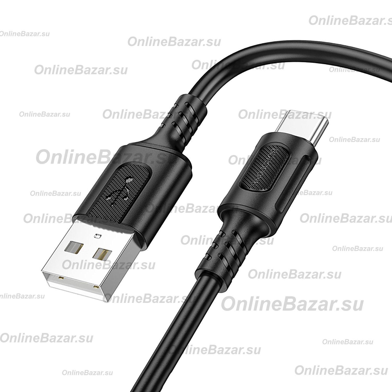 Кабель USB Type-C Borofone BX111 (3A/1 метр) <черный> ― OnlineBazar.su