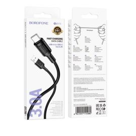 Кабель USB Type-C Borofone BX111 (3A/1 метр) <черный>