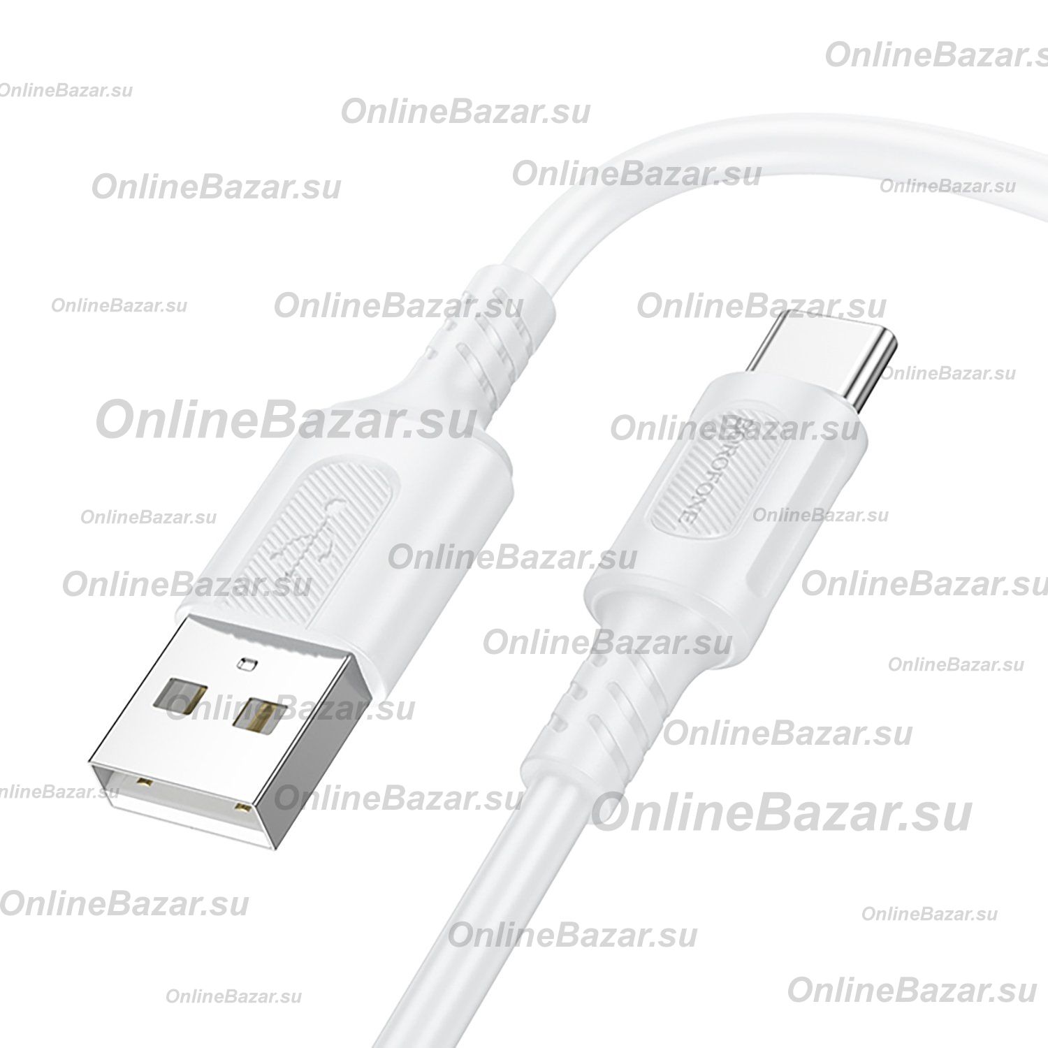 Кабель USB Type-C Borofone BX111 (3A/1 метр) <белый> ― OnlineBazar.su